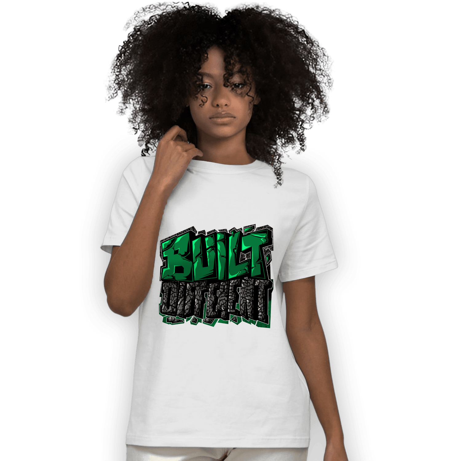Lucky Green 3s T Shirt Match Built Different - NastyJamz