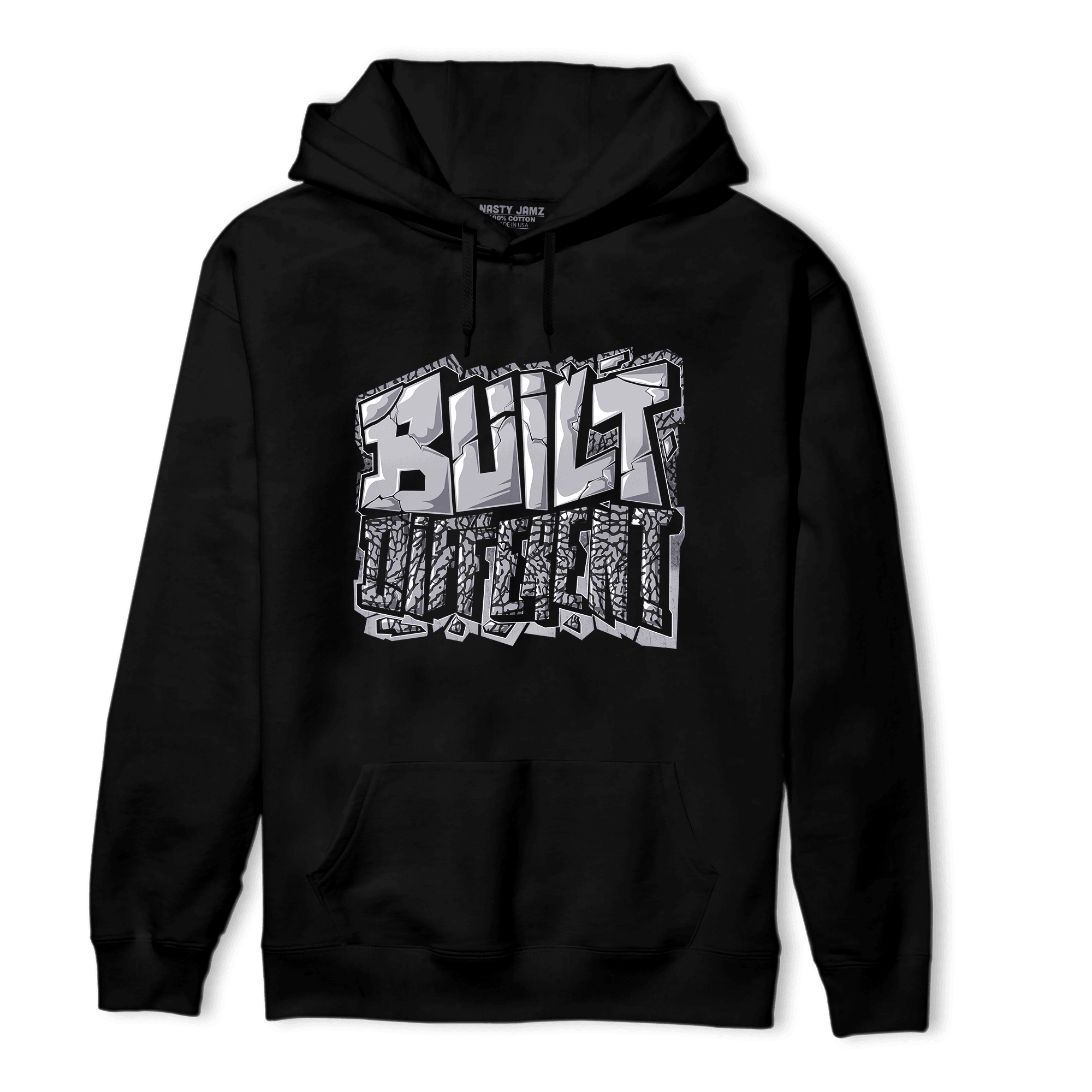 Off Noir 3s Hoodie Match Built Different - NastyJamz