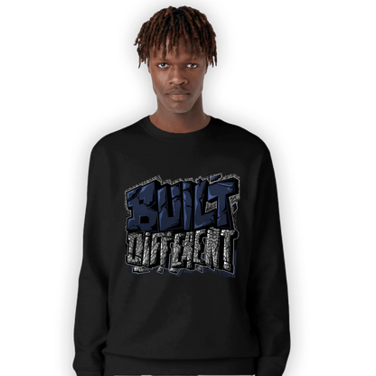 White Navy 3s Sweatshirt Match Built Different - NastyJamz