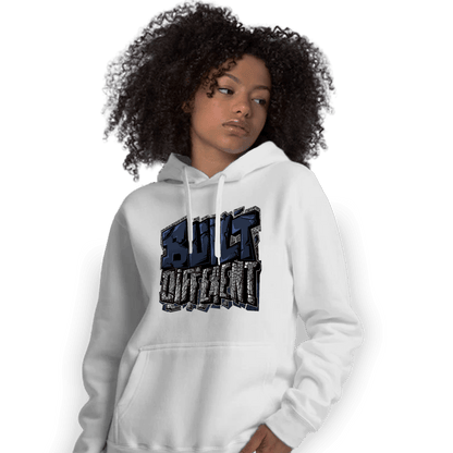 White Navy 3s Hoodie Match Built Different - NastyJamz