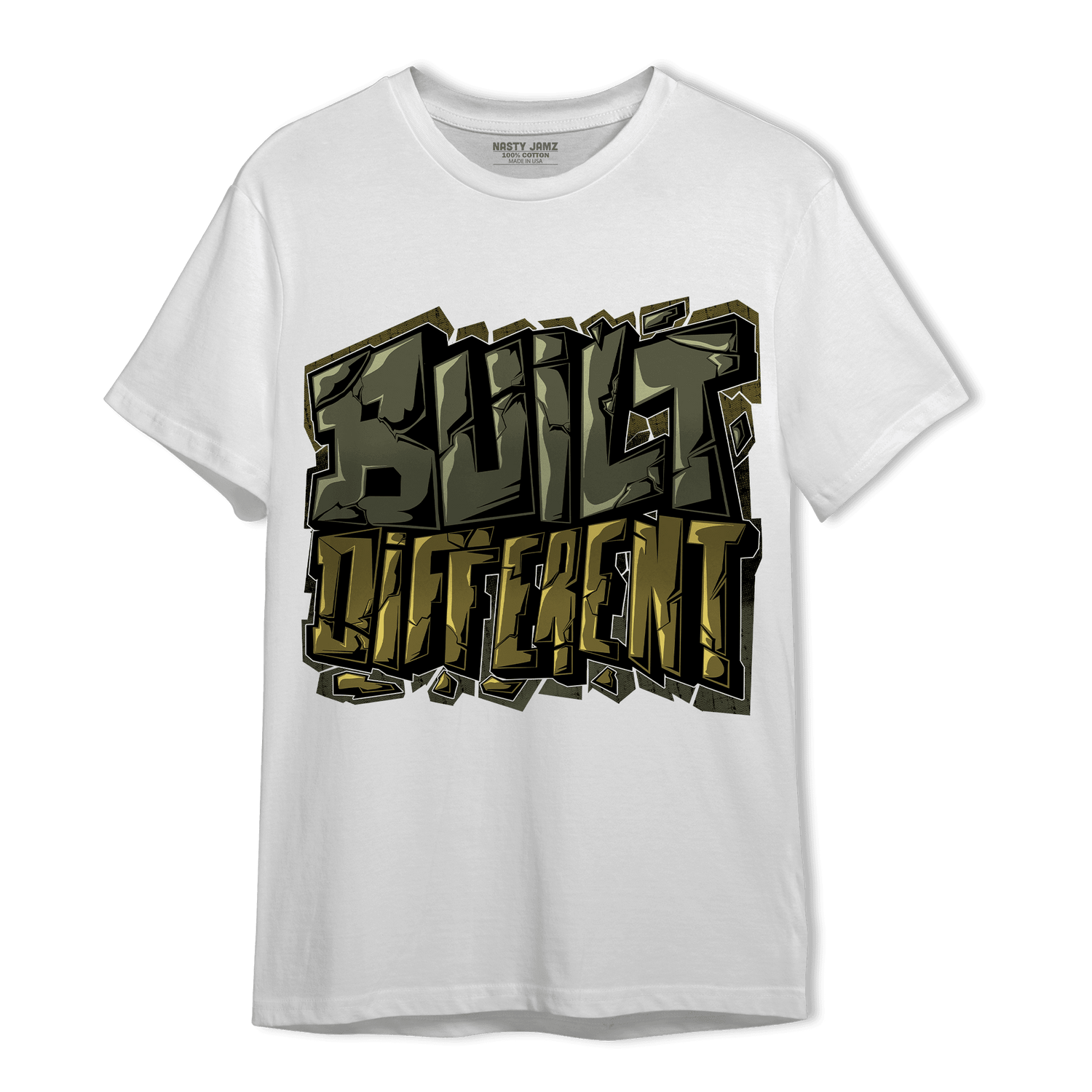 SE Craft Medium Olive 4s T Shirt Match Built Different - NastyJamz