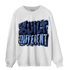 Midnight Navy 5s Sweatshirt Match Built Different - NastyJamz