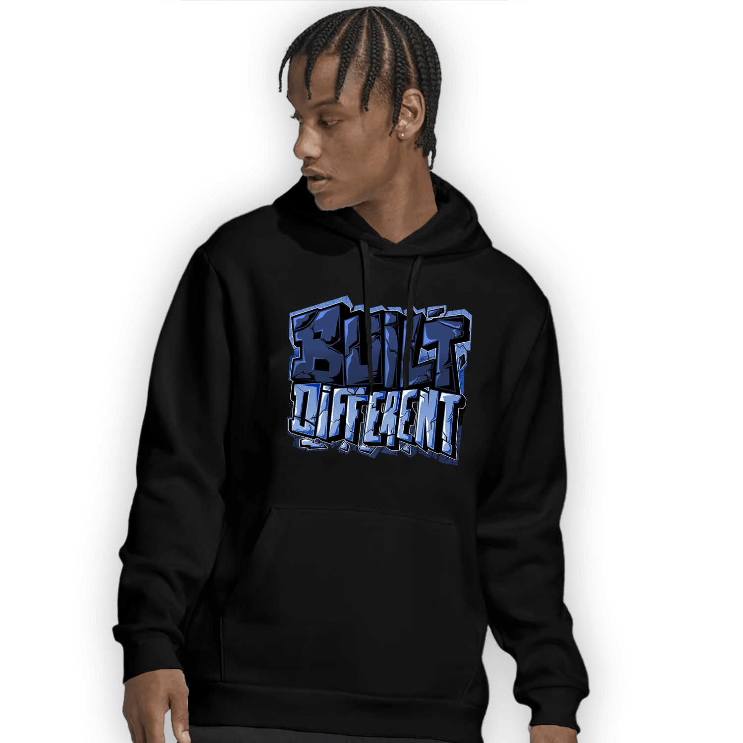 Midnight Navy 5s Hoodie Match Built Different - NastyJamz