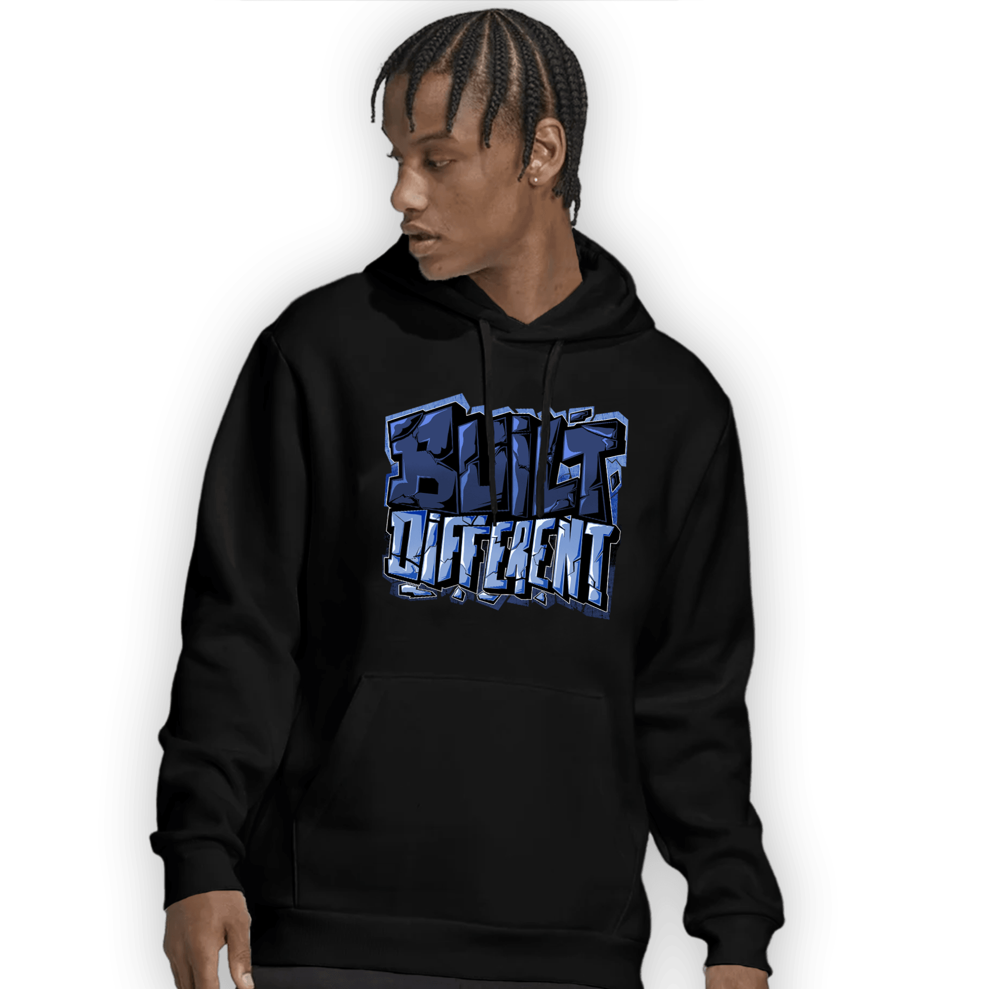 Midnight Navy 5s Hoodie Match Built Different - NastyJamz
