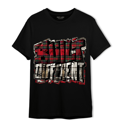 Plaid 5s T Shirt Match Built Different - NastyJamz