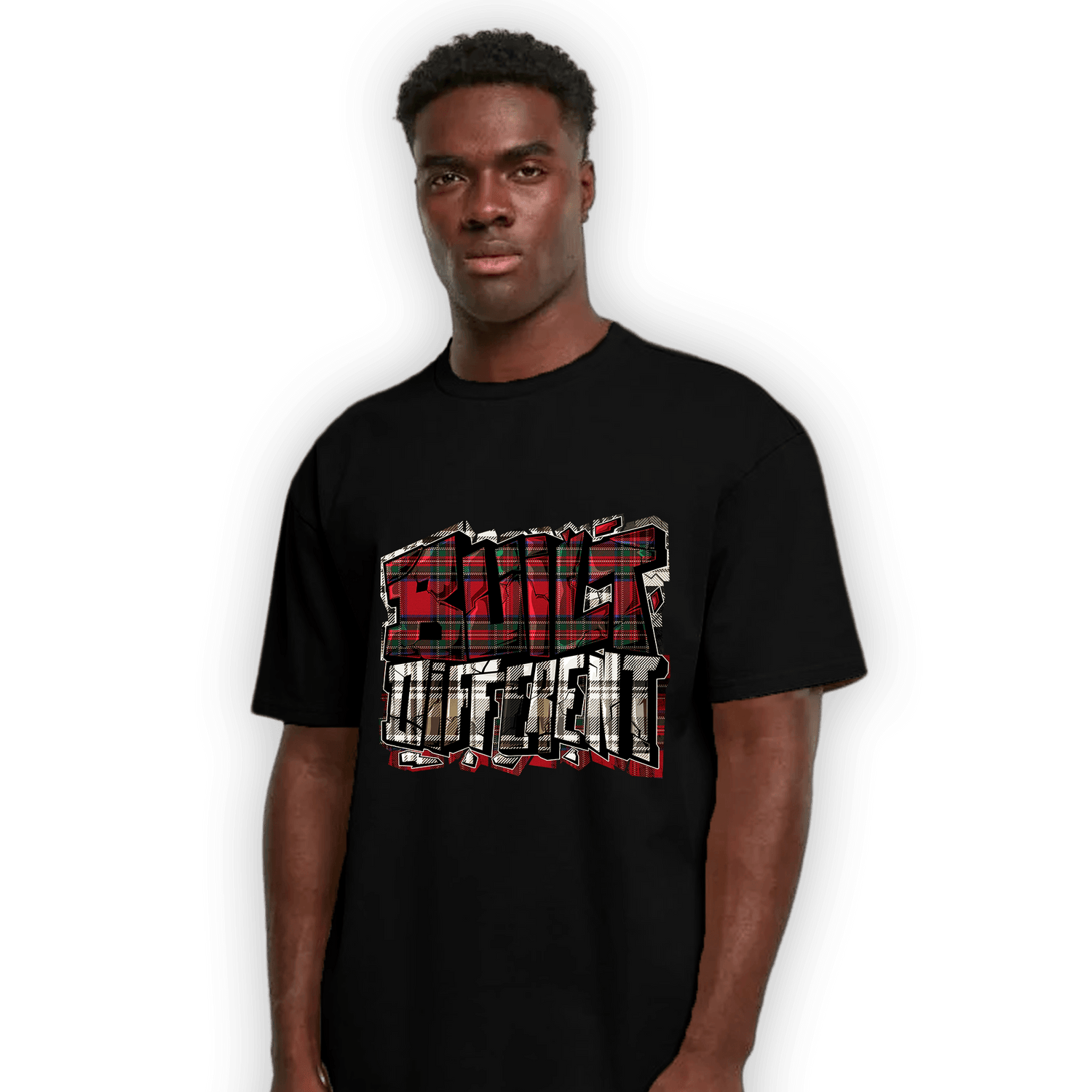 Plaid 5s T Shirt Match Built Different - NastyJamz