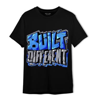 University Blue 5s T Shirt Match Built Different - NastyJamz