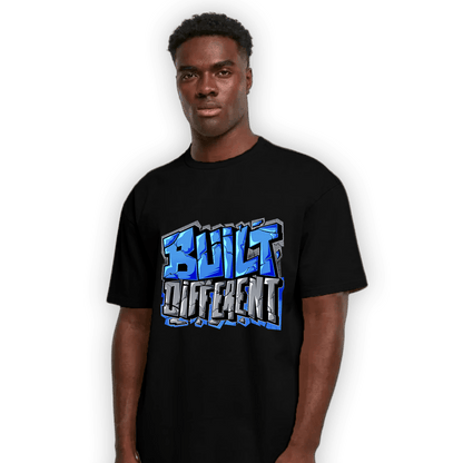 University Blue 5s T Shirt Match Built Different - NastyJamz