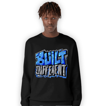 University Blue 5s Sweatshirt Match Built Different - NastyJamz
