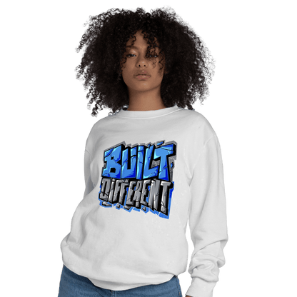 University Blue 5s Sweatshirt Match Built Different - NastyJamz