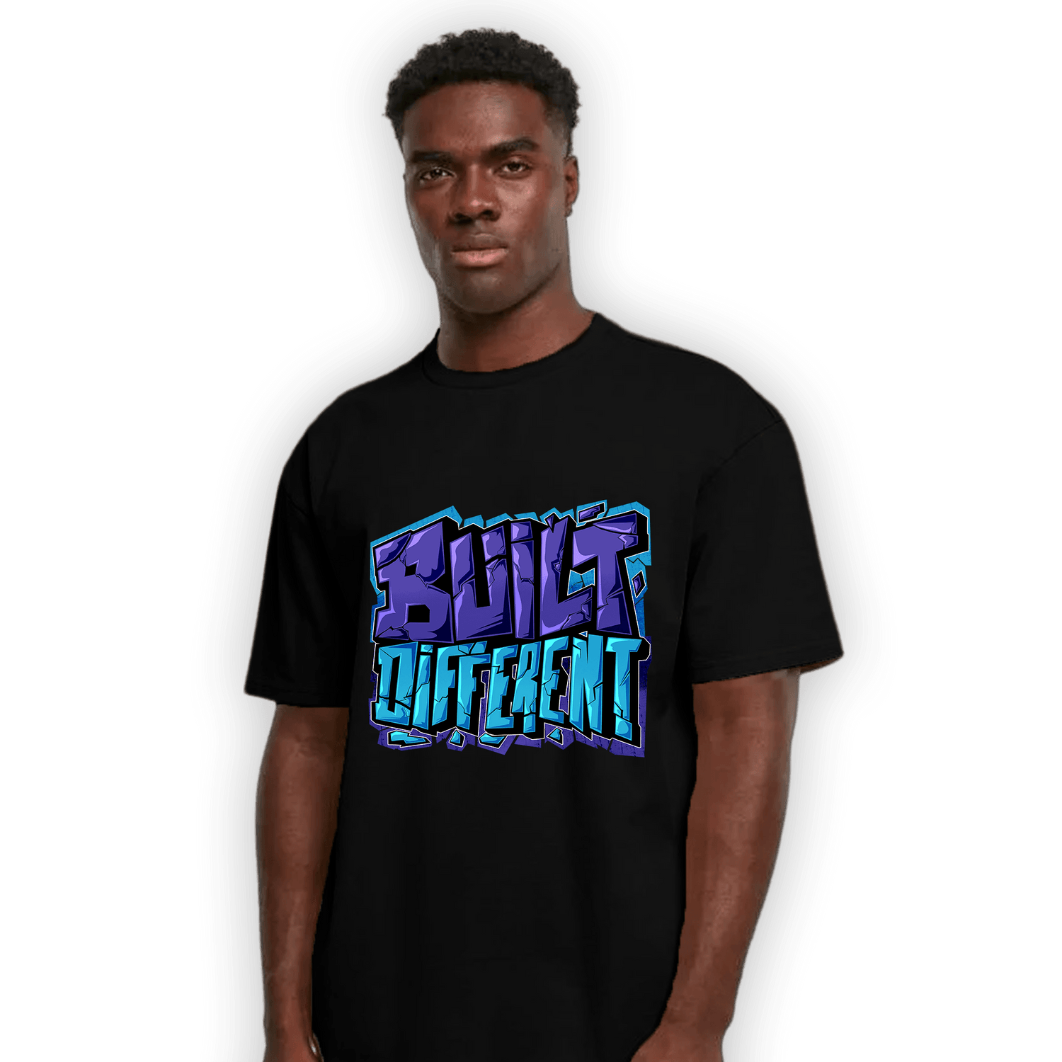 Aqua 6s T Shirt Match Built Different - NastyJamz