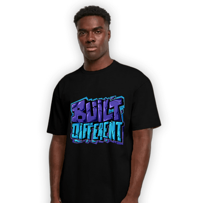 Aqua 6s T Shirt Match Built Different - NastyJamz