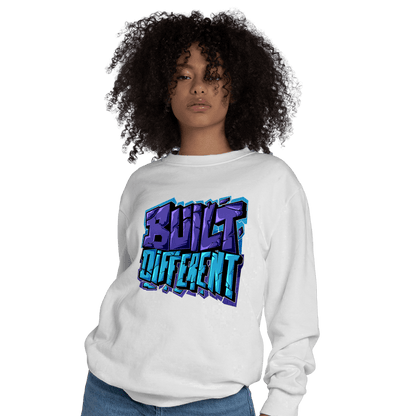 Aqua 6s Sweatshirt Match Built Different - NastyJamz