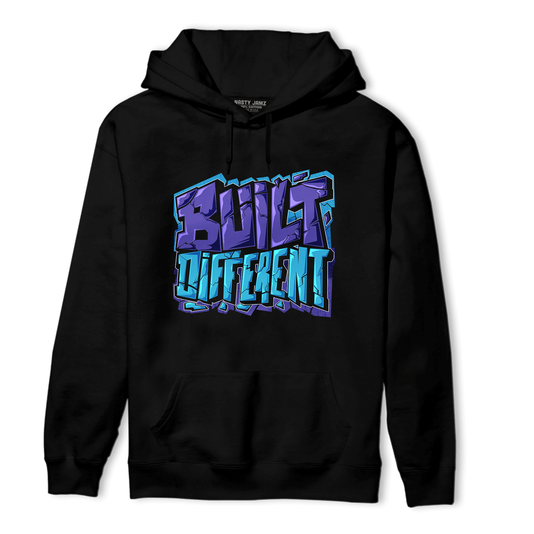 Aqua 6s Hoodie Match Built Different - NastyJamz