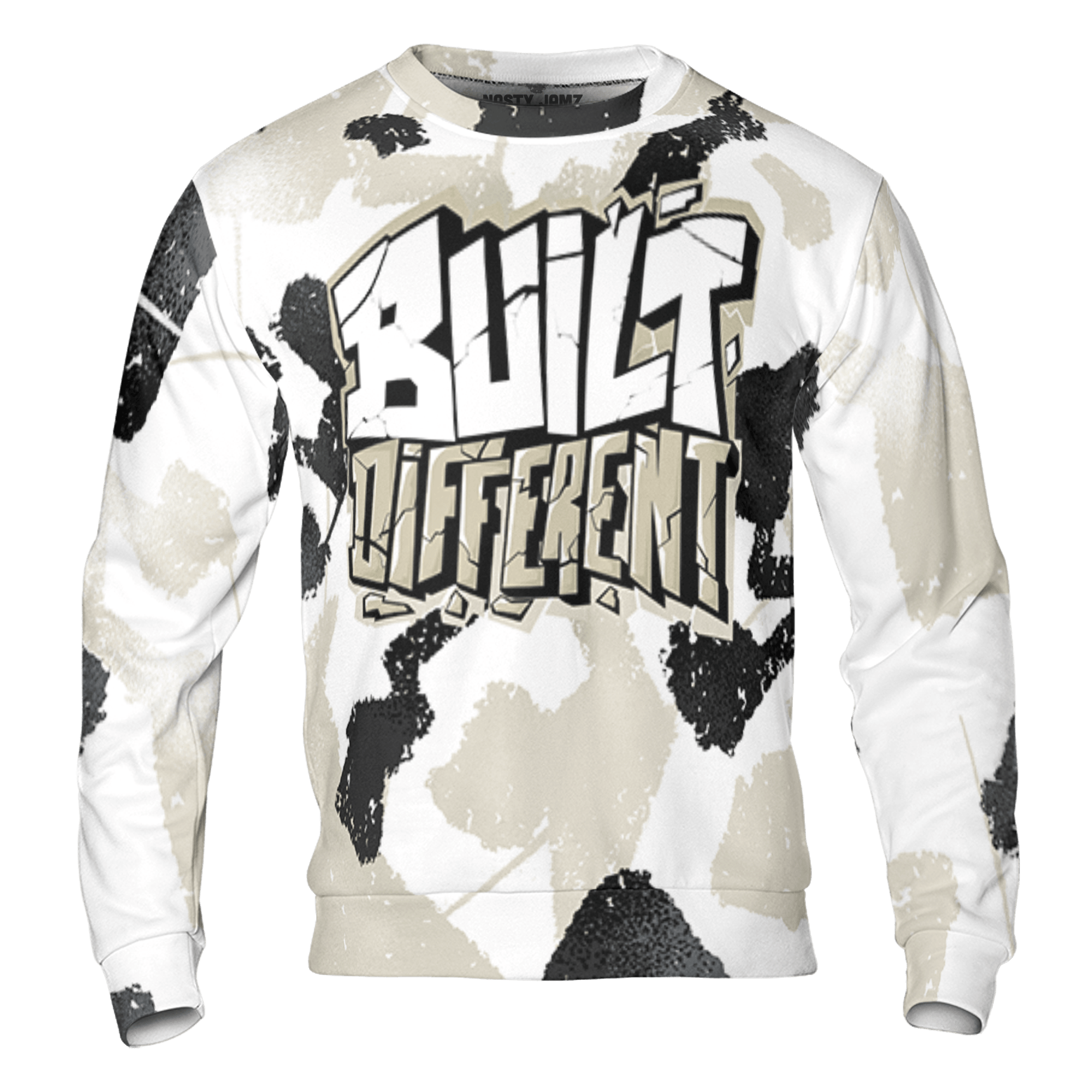 Gratitude 11s Sweatshirt Match Built Different 3D All-Over Print Broken - NastyJamz