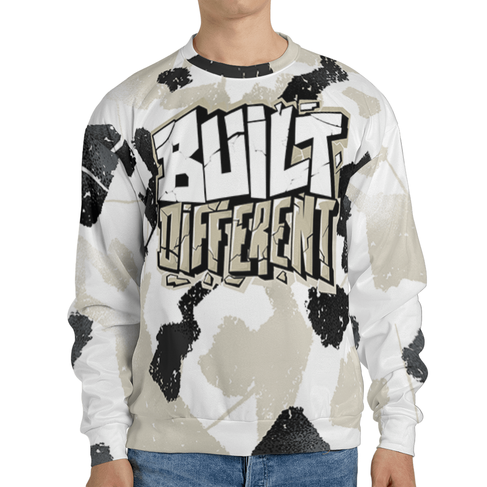 Gratitude 11s Sweatshirt Match Built Different 3D All-Over Print Broken - NastyJamz