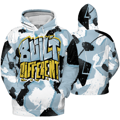 Blue Grey 13s Hoodie Match Built Different 3D All-Over Print Broken - NastyJamz