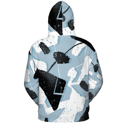 Blue Grey 13s Hoodie Match Built Different 3D All-Over Print Broken - NastyJamz