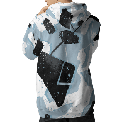 Blue Grey 13s Hoodie Match Built Different 3D All-Over Print Broken - NastyJamz