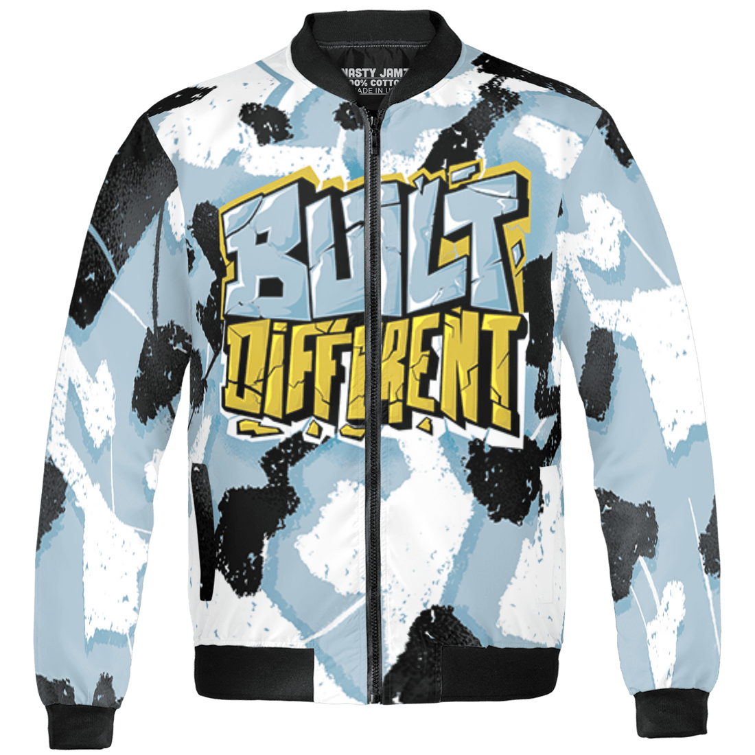 Blue Grey 13s Jacket Match Built Different 3D All-Over Print Broken - NastyJamz