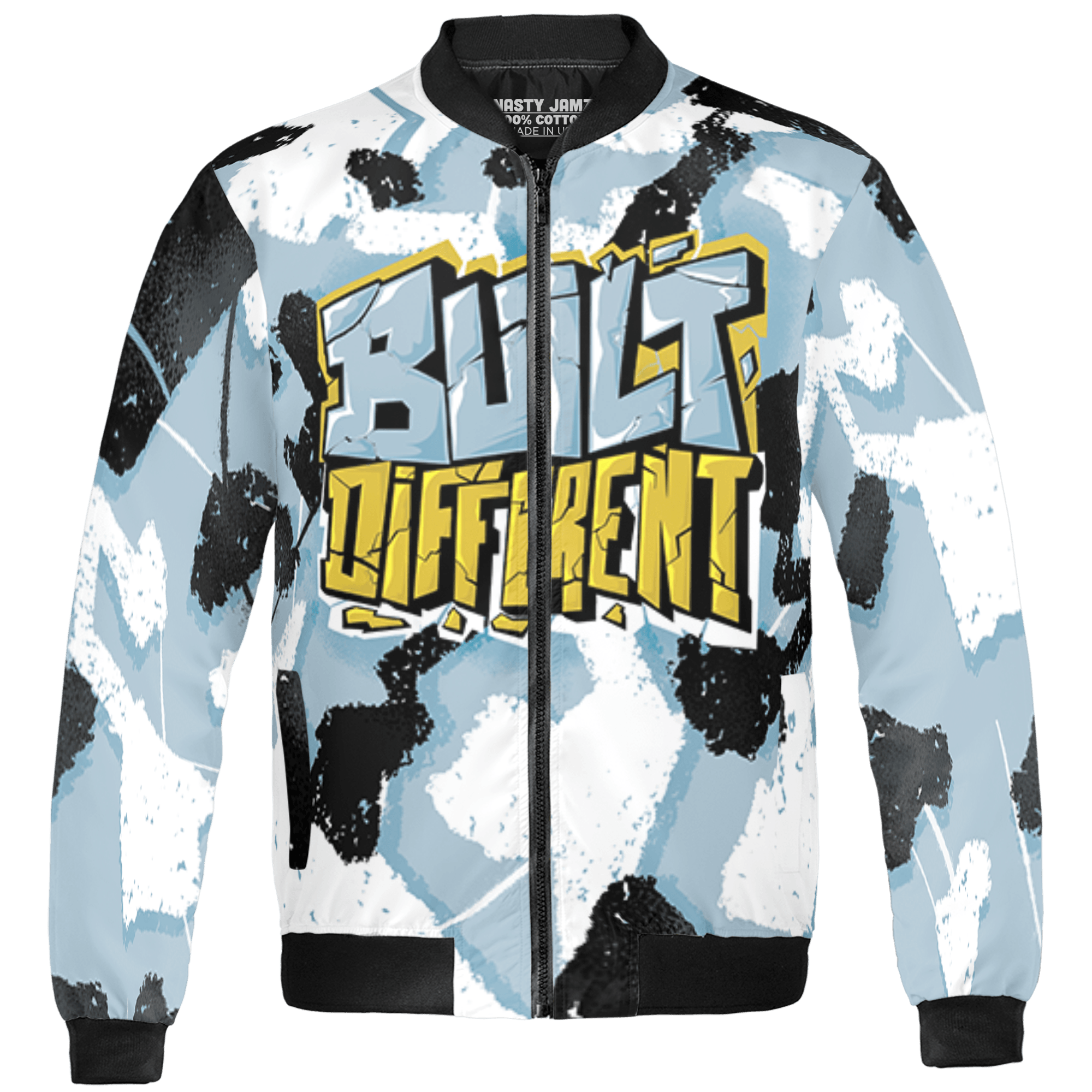 Blue Grey 13s Jacket Match Built Different 3D All-Over Print Broken - NastyJamz