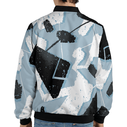 Blue Grey 13s Jacket Match Built Different 3D All-Over Print Broken - NastyJamz