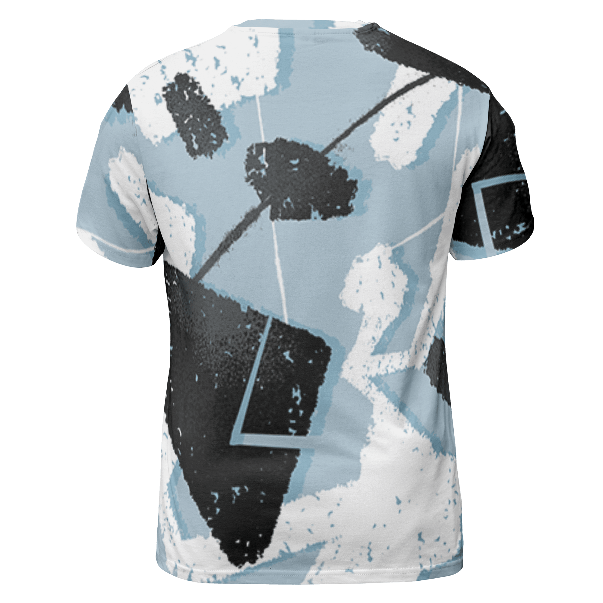 Blue Grey 13s T Shirt Match Built Different 3D All-Over Print Broken - NastyJamz
