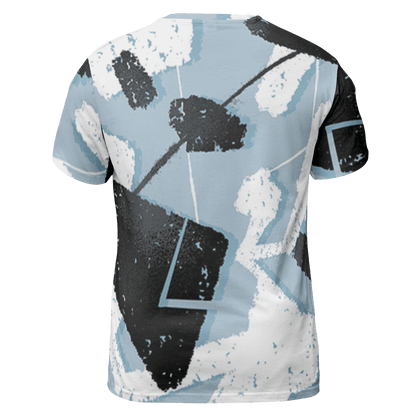 Blue Grey 13s T Shirt Match Built Different 3D All-Over Print Broken - NastyJamz