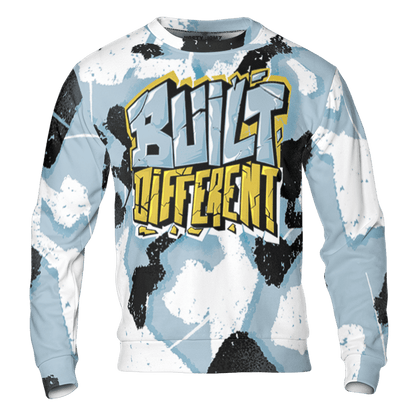 Blue Grey 13s Sweatshirt Match Built Different 3D All-Over Print Broken - NastyJamz