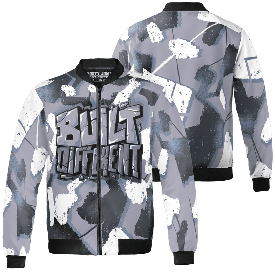 Stealth 14s Jacket Match Built Different 3D All-Over Print Broken - NastyJamz