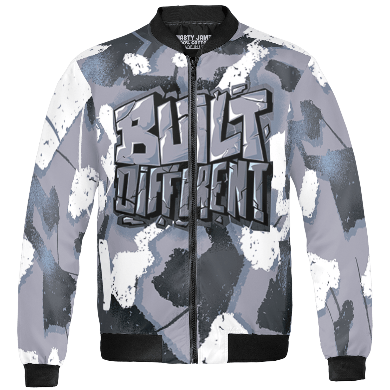 Stealth 14s Jacket Match Built Different 3D All-Over Print Broken - NastyJamz