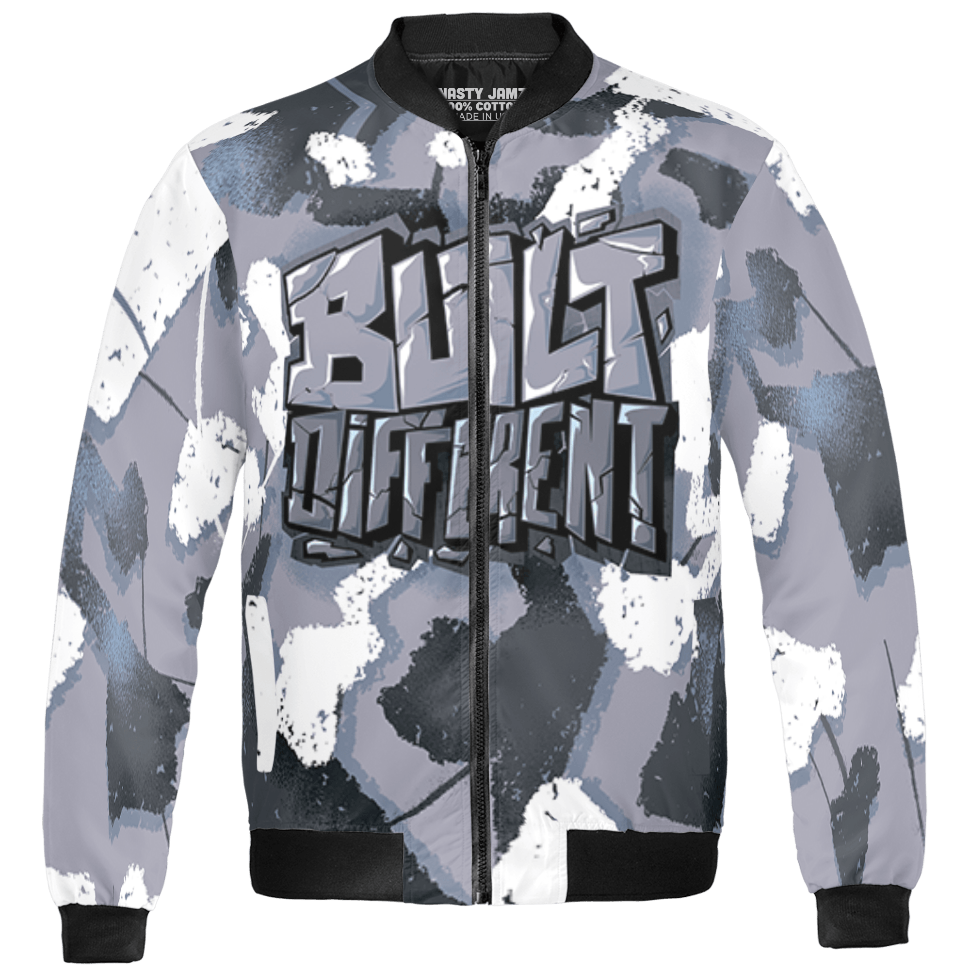 Stealth 14s Jacket Match Built Different 3D All-Over Print Broken - NastyJamz