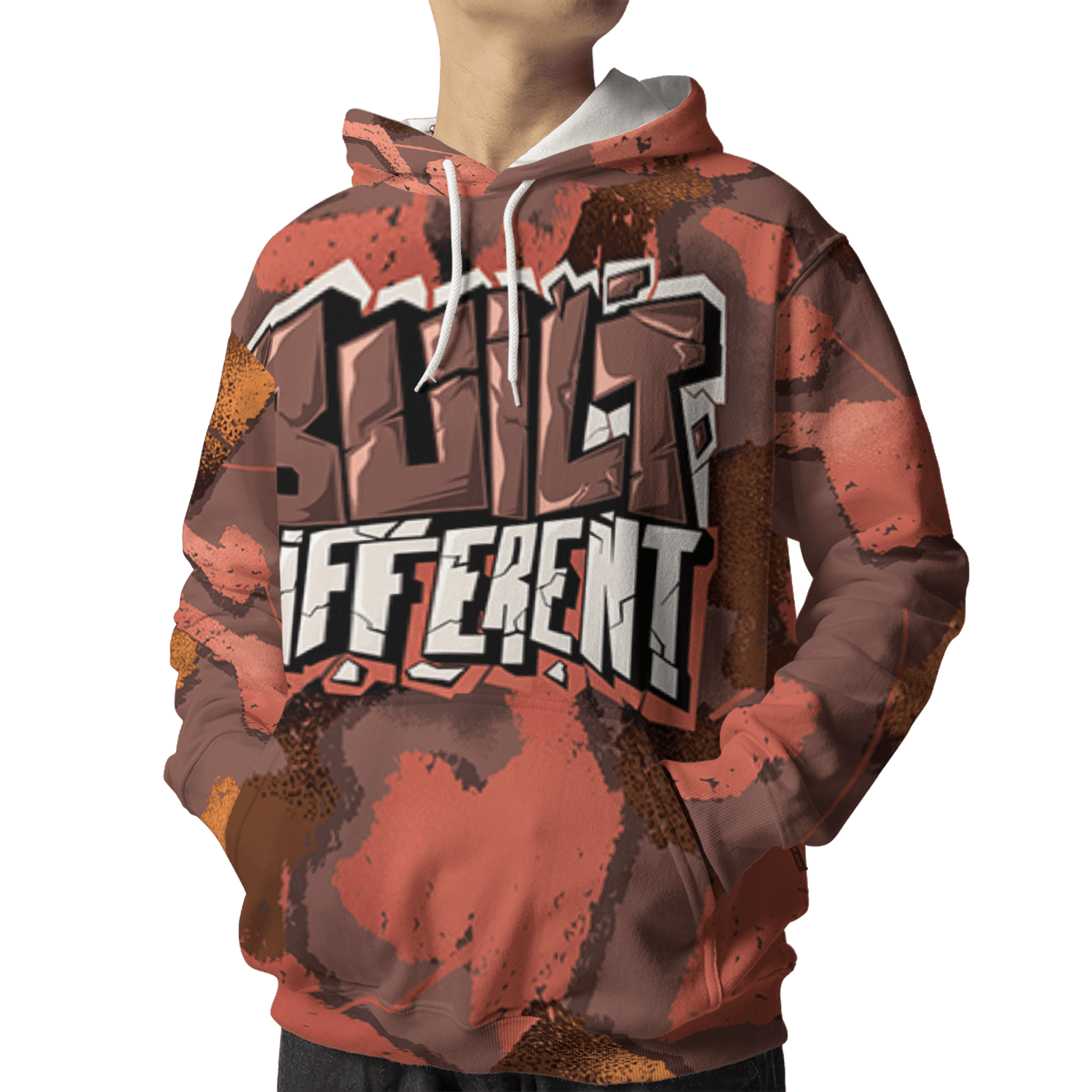 High OG Dusted Clay 1s Hoodie Match Built Different 3D All-Over Print Broken - NastyJamz
