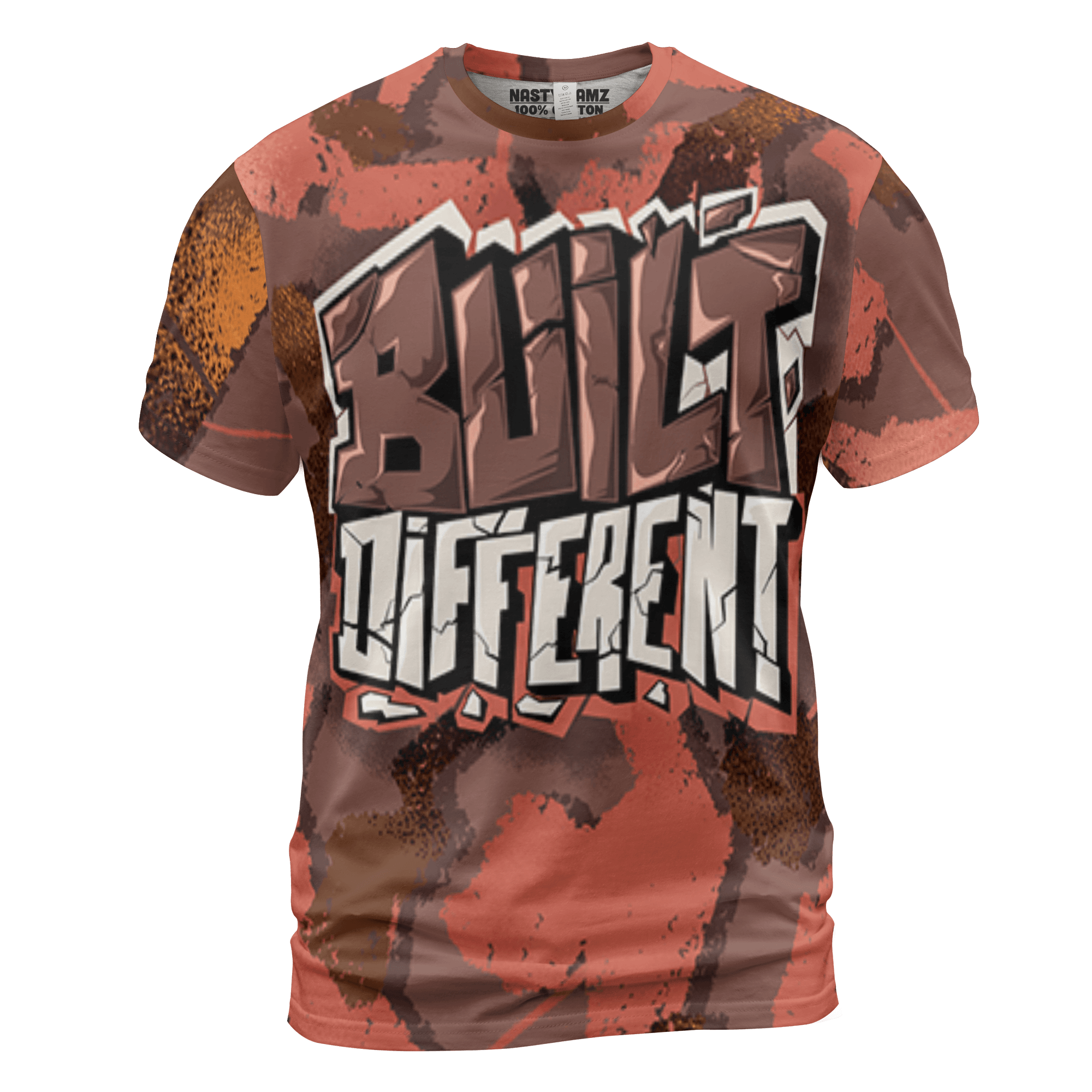 High OG Dusted Clay 1s T Shirt Match Built Different 3D All-Over Print Broken - NastyJamz