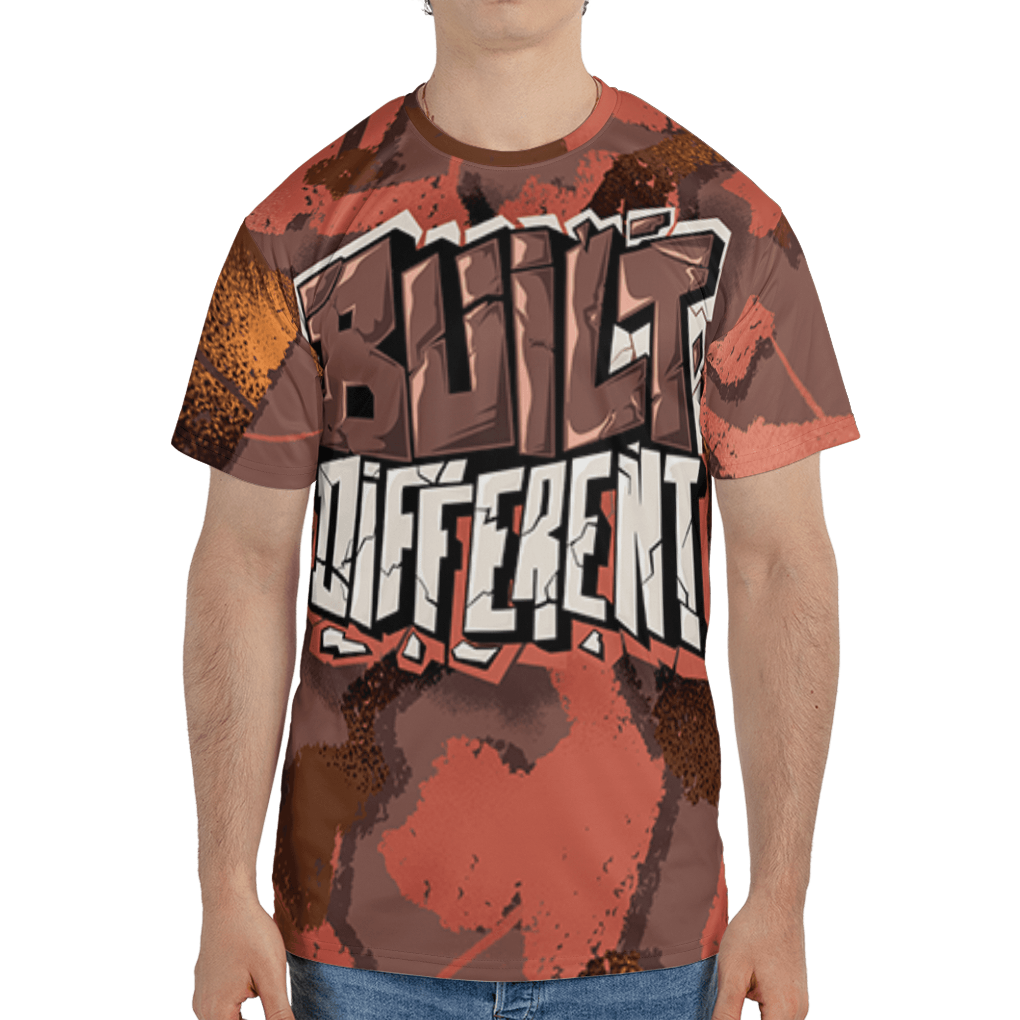 High OG Dusted Clay 1s T Shirt Match Built Different 3D All-Over Print Broken - NastyJamz