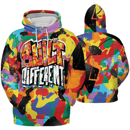 Mid GS Six Championships 1s Hoodie Match Built Different 3D All-Over Print Broken - NastyJamz