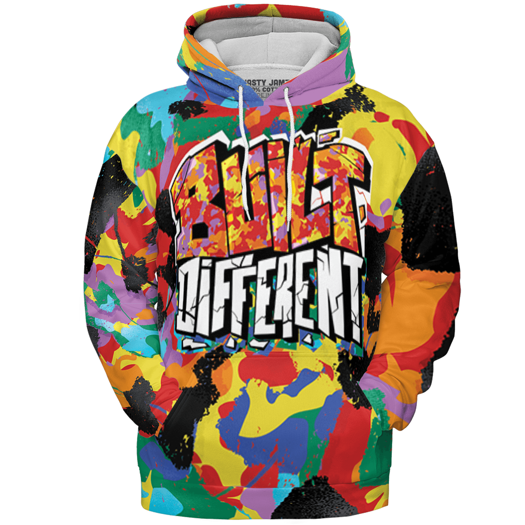Mid GS Six Championships 1s Hoodie Match Built Different 3D All-Over Print Broken - NastyJamz