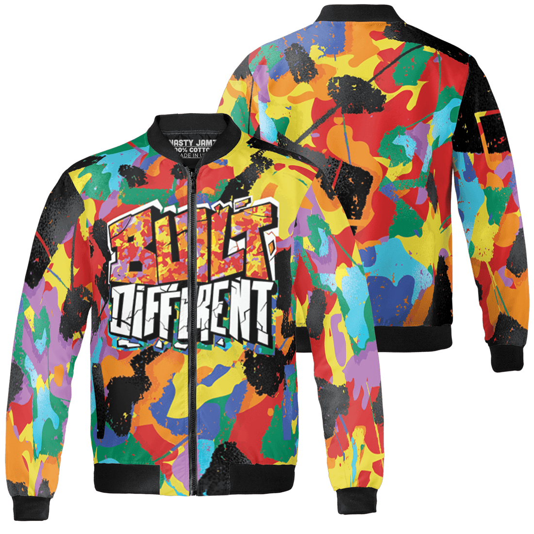 Mid GS Six Championships 1s Jacket Match Built Different 3D All-Over Print Broken - NastyJamz