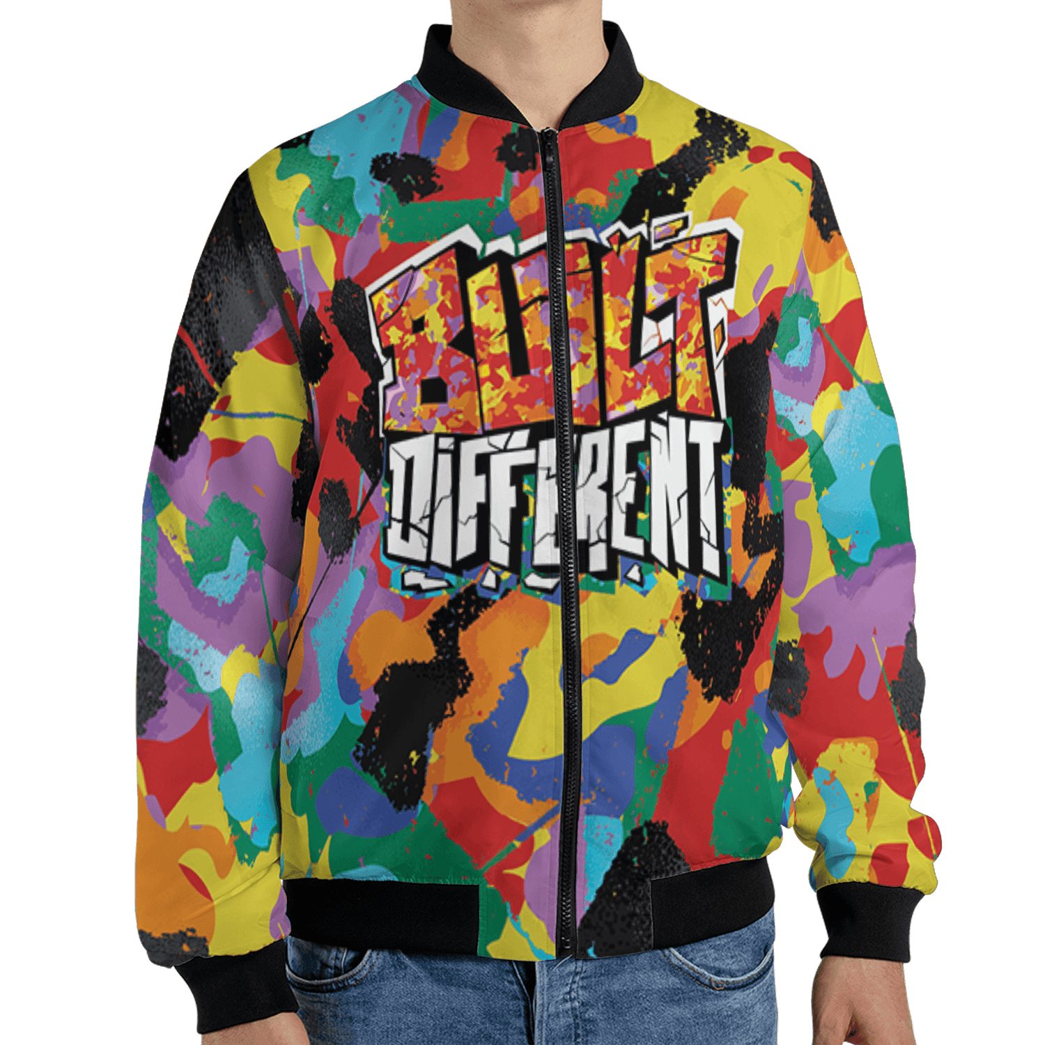 Mid GS Six Championships 1s Jacket Match Built Different 3D All-Over Print Broken - NastyJamz