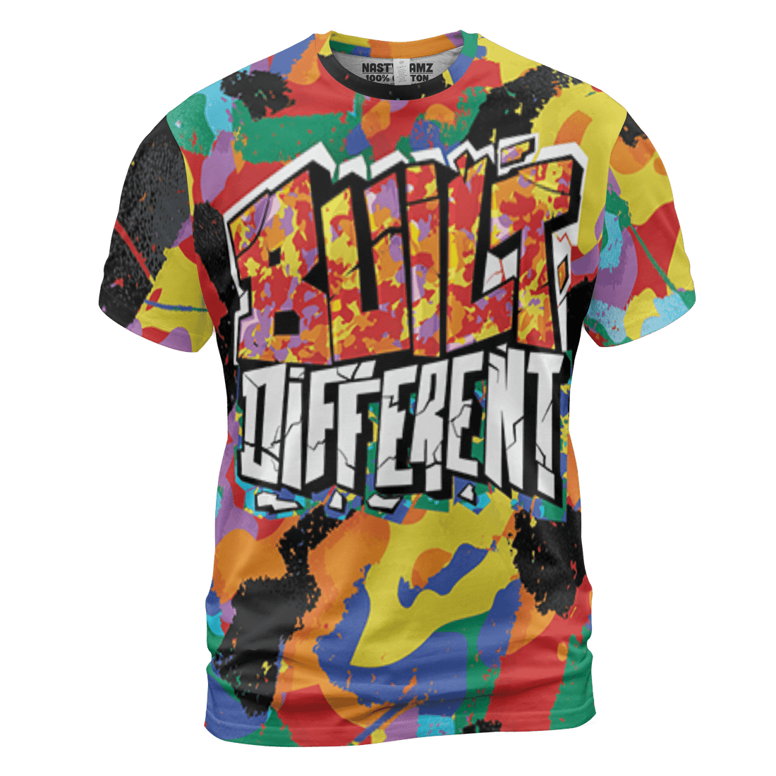 Mid GS Six Championships 1s T Shirt Match Built Different 3D All-Over Print Broken - NastyJamz