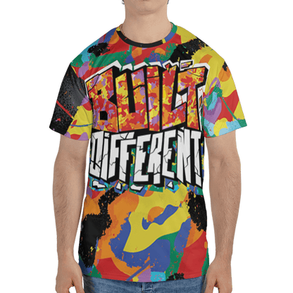 Mid GS Six Championships 1s T Shirt Match Built Different 3D All-Over Print Broken - NastyJamz