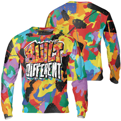 Mid GS Six Championships 1s Sweatshirt Match Built Different 3D All-Over Print Broken - NastyJamz