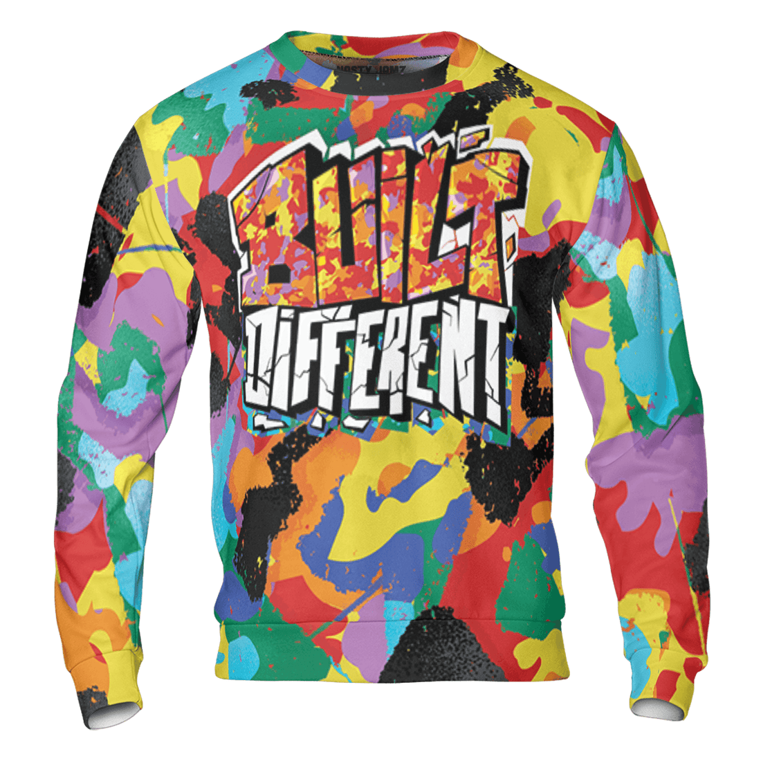Mid GS Six Championships 1s Sweatshirt Match Built Different 3D All-Over Print Broken - NastyJamz