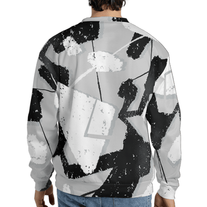 Retro High OG Black White 1s Sweatshirt Match Built Different 3D All-Over Print Broken - NastyJamz