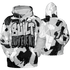 Retro High OG Black White 1s Hoodie Match Built Different 3D All-Over Print Broken - NastyJamz