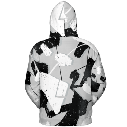 Retro High OG Black White 1s Hoodie Match Built Different 3D All-Over Print Broken - NastyJamz