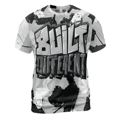 Retro High OG Black White 1s T Shirt Match Built Different 3D All-Over Print Broken - NastyJamz