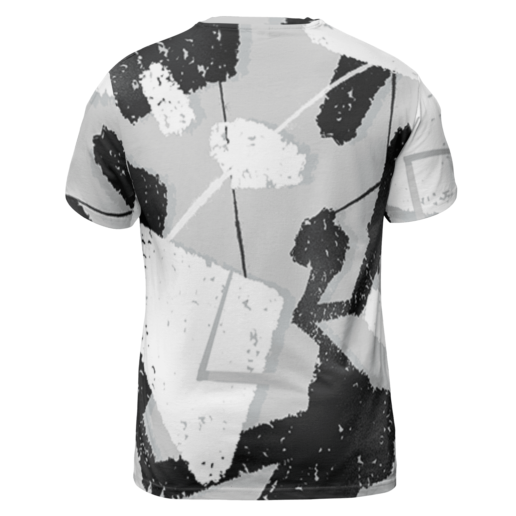 Retro High OG Black White 1s T Shirt Match Built Different 3D All-Over Print Broken - NastyJamz