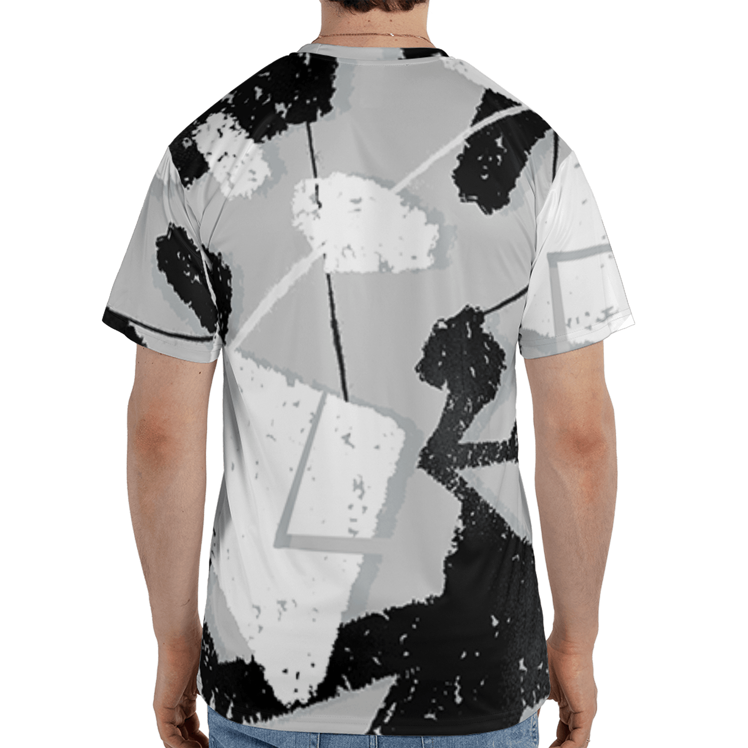 Retro High OG Black White 1s T Shirt Match Built Different 3D All-Over Print Broken - NastyJamz