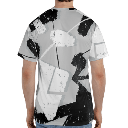Retro High OG Black White 1s T Shirt Match Built Different 3D All-Over Print Broken - NastyJamz